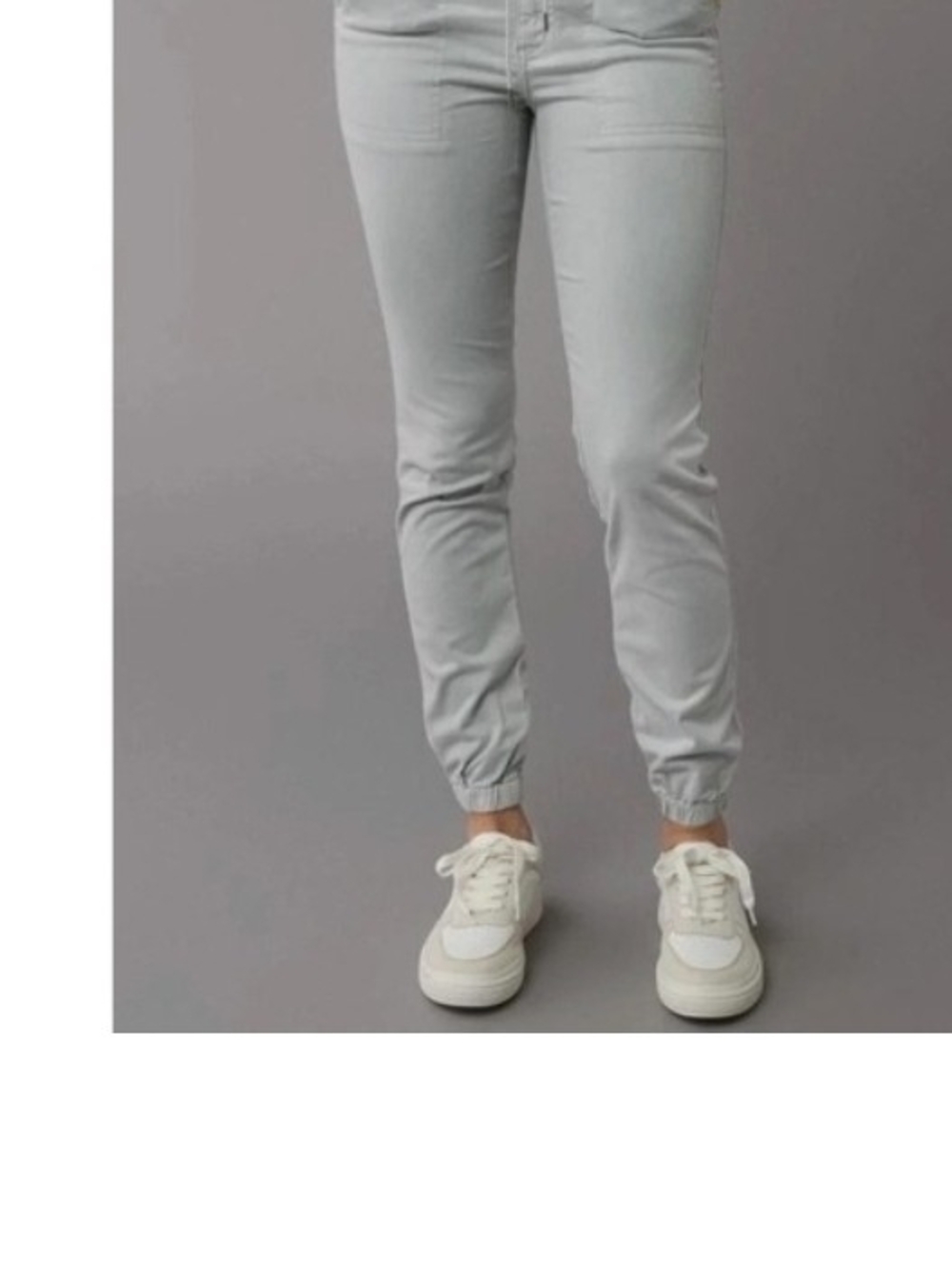 American Eagle Outfitters Light Gray Jogger Pants